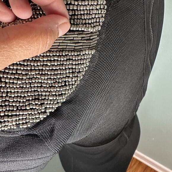 BEBE Black Metallic Bandage Crop Top – S – Y2K Glam - Picture 11 of 11